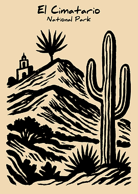 El Cimatarrio National Park Illustration