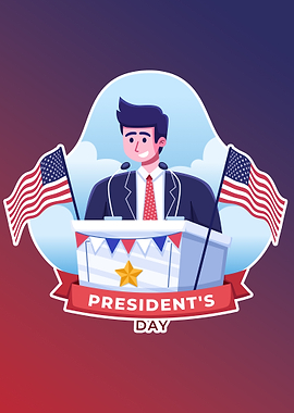 President's Day Illustration