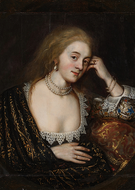 Portrait of a Woman in Pearls