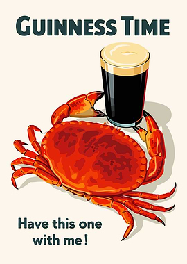 Crab with Guinness Beer