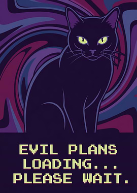 Black Cat Evil Plans Loading