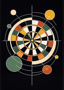 Abstract Geometric Dartboard