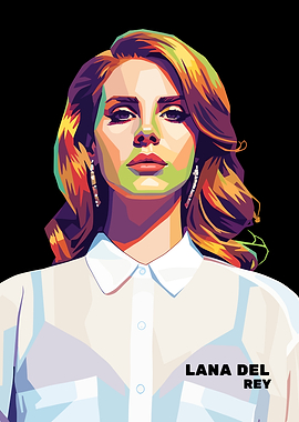 Lana Del Rey Pop Art Portrait