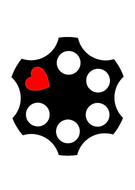 Revolver Cylinder with Heart