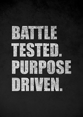 Battle Tested Purpose Driven Text Art