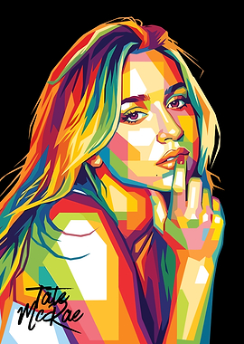 Tate McRae Pop Art Portrait