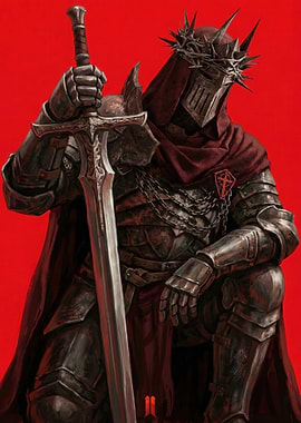 Knight with Sword and Crown of Thorns
