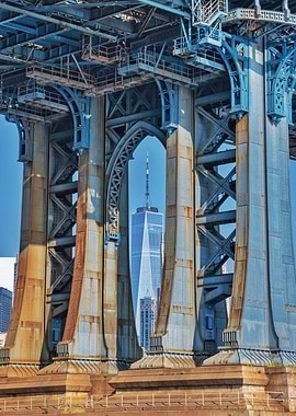 One World Trade Center through Bridge