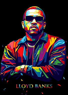 Lloyd Banks Pop Art Portrait