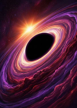 Black Hole with Accretion Disk and Star