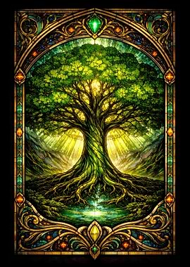 Tree of Life Stained Glass