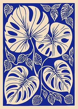 Monstera Leaves Art Print