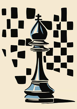 Chess Bishop and Board