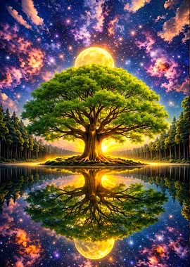 Cosmic Tree Reflection