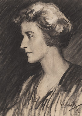 Portrait of a Woman in Profile