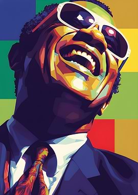 Ray Charles Pop Art Portrait