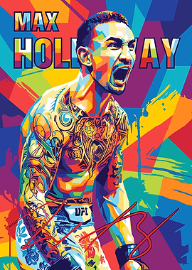 Max Holloway WPAP Art