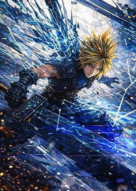 Cloud Strife with Buster Sword