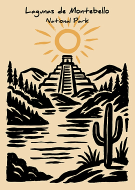 Lagunas de Montebello National Park Art