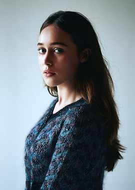 alycia debnam carey in a Textured Sweater