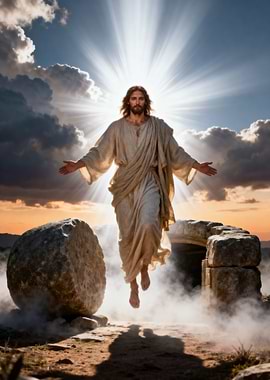 Jesus Ascending from Tomb