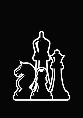 Chess Pieces Silhouette