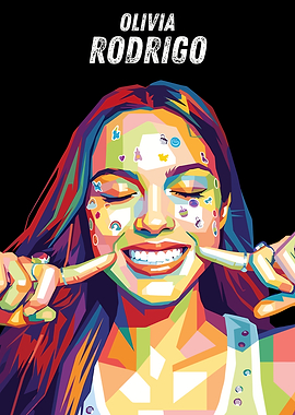 Olivia Rodrigo Pop Art Portrait