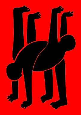 Abstract Human Figures in Motion