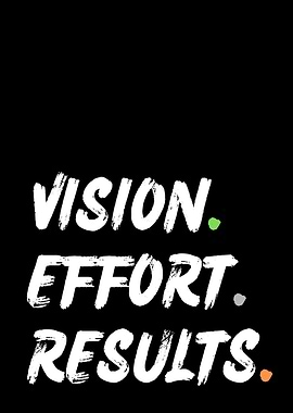 Vision Effort Results motivational text