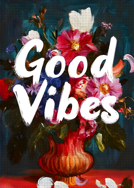 Good Vibes Floral Painting