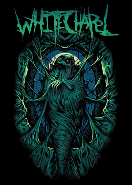 Whitechapel band logo with monster