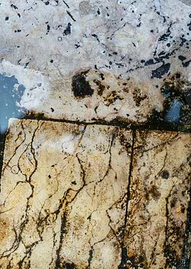 Cracked Marble Texture with Water Stains