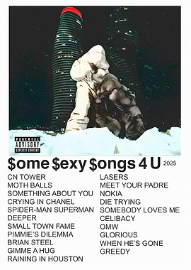 Album Cover with Cityscape and Text