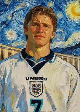 David Beckham in Starry Night Style