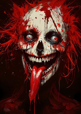 Horror Clown Portrait