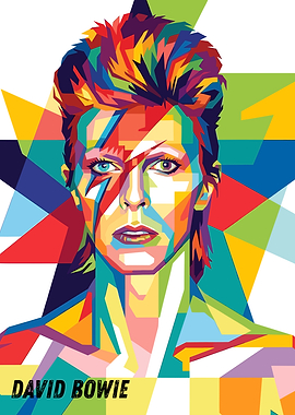 David Bowie Pop Art Portrait