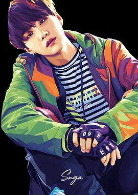 Suga Pop Art Portrait