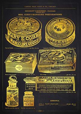 1894 Manicure Preparations Advertisement