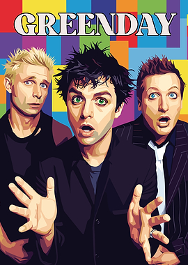 Green Day Band Pop Art