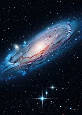 Andromeda Galaxy in Deep Space