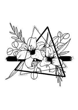 Geometric Floral Design