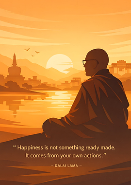 Dalai Lama quote on happiness