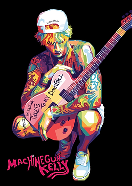 Machine Gun Kelly Pop Art
