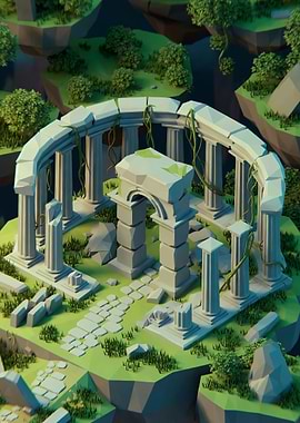 Ruins on Floating Islands