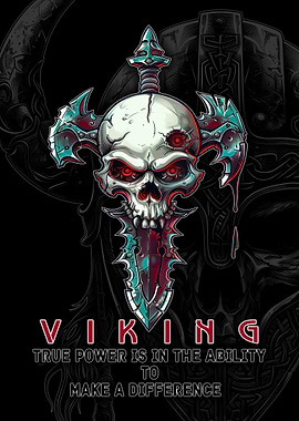 Viking Skull Sword Art