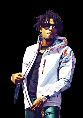 NBA YoungBoy in Pop Art Style