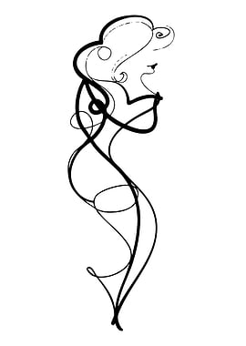 Abstract Woman Silhouette