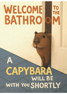Capybara in the Bathroom