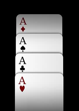 Four Aces Playing Cards