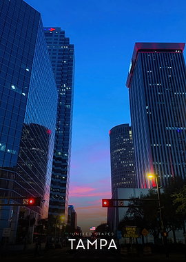 Tampa Cityscape at Dusk